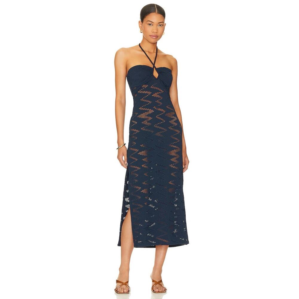 Seafolly Chiara Cover Up Dress - True Navy - Small